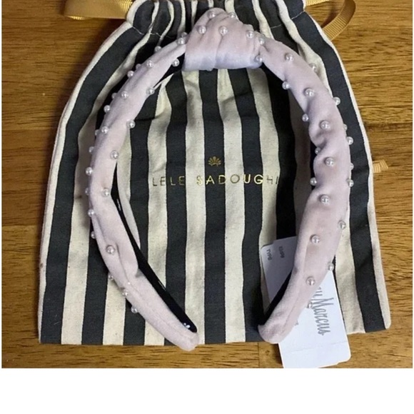 Lele Sadoughi Blush Pearl Headband